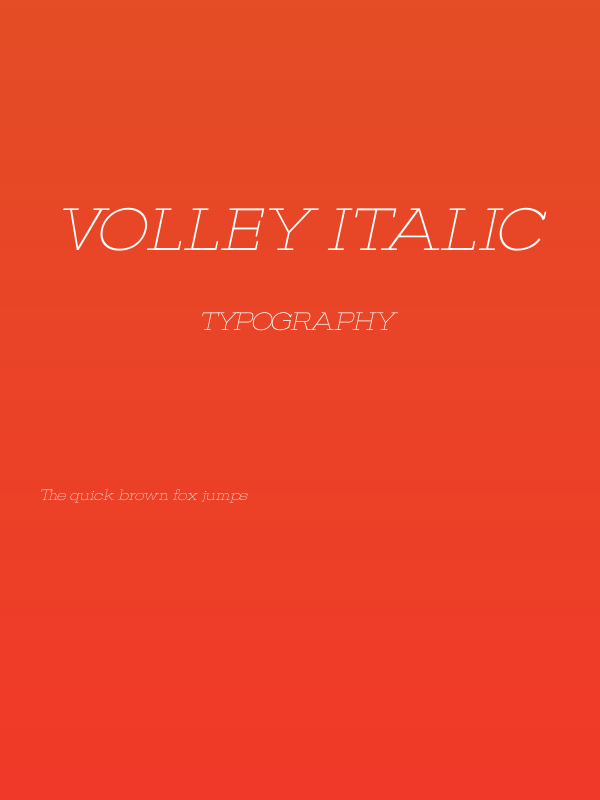 VOLLEY ITALIC Poster