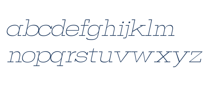 VOLLEY ITALIC Lowercase