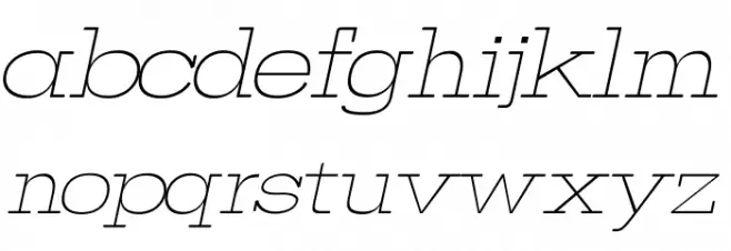 VOLLEY ITALIC Caratteri MINUSCOLO