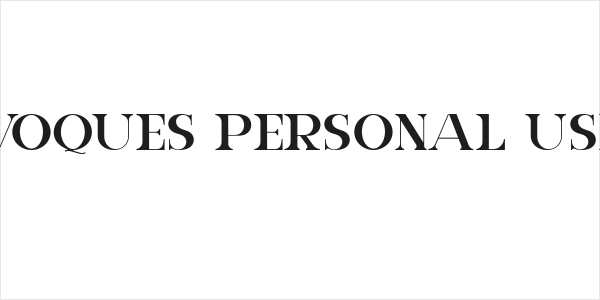 VOQUES Personal Use Logo