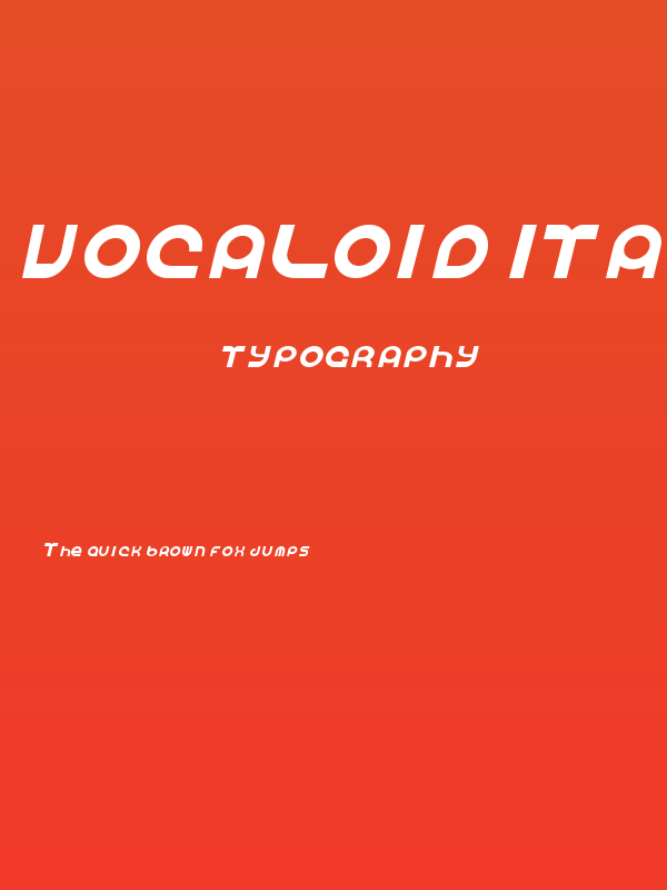 Vocaloid Italic Poster