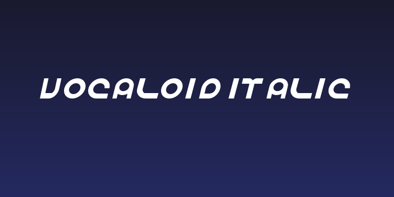 Vocaloid Italic Social Header