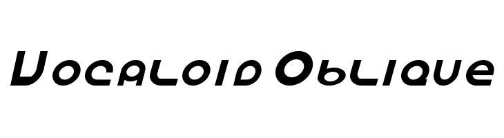Vocaloid Oblique  baixar fontes gratis