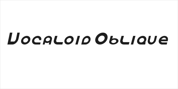 Vocaloid Oblique Logo