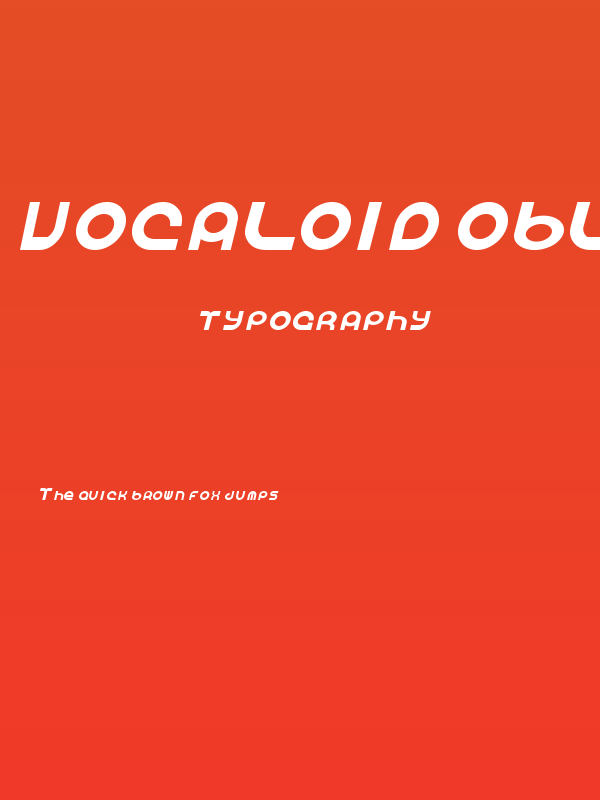 Vocaloid Oblique Poster