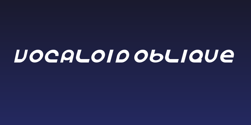 Vocaloid Oblique Social Header