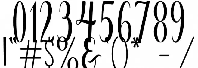 Vocation Font OTHER CHARS