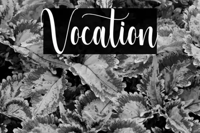 Vocation Font examples
