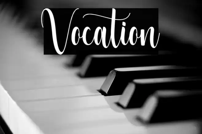 Vocation Font examples