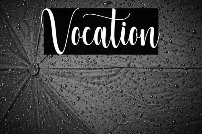 Vocation Font examples