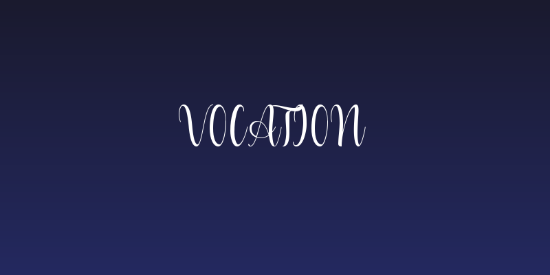 Vocation Social Header
