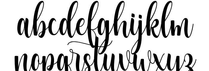 Vocation Font LOWERCASE