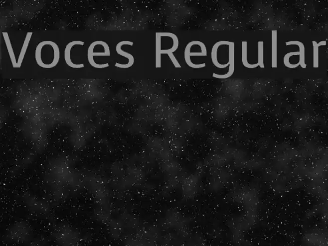 Voces Regular examples