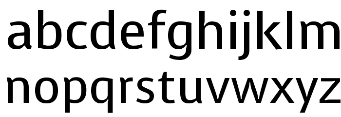 Voces Regular Font LOWERCASE