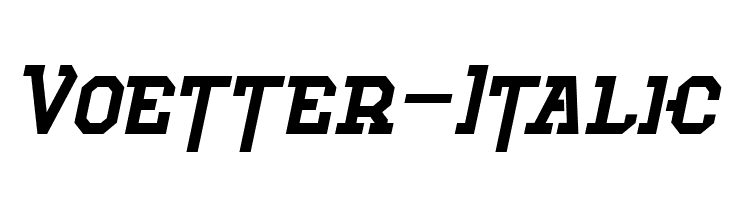 Voetter-Italic  Frei Schriftart Herunterladen