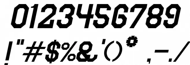 Voetter-Italic Font OTHER CHARS