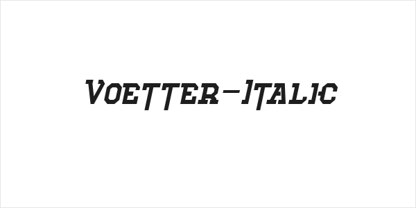 Voetter-Italic Logo