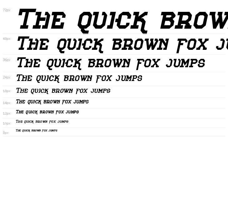 Voetter-Italic Waterfall