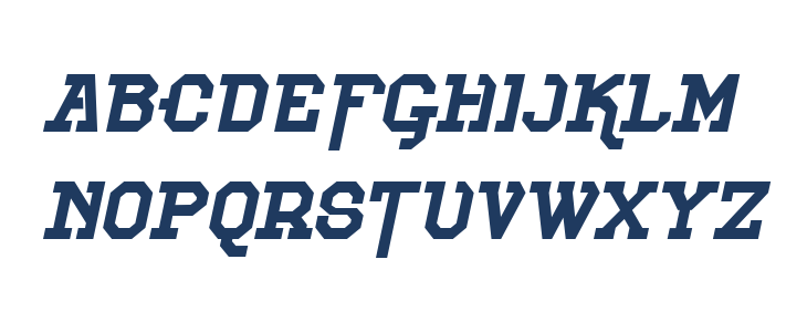 Voetter-Italic Lowercase