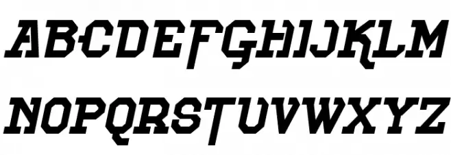 Voetter-Italic Caratteri MINUSCOLO
