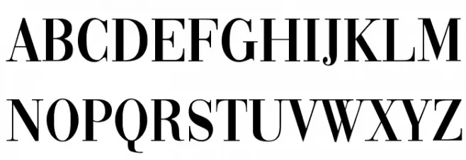 Vogue Regular Schriftart Kleinbuchstaben