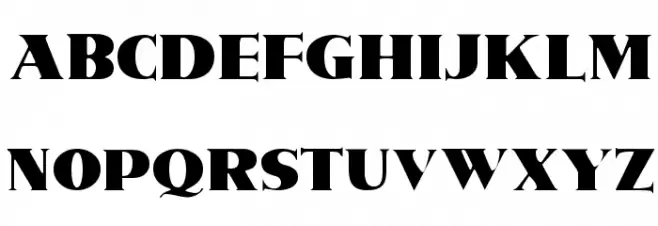 Vogue Шрифта ВЕРХНИЙ