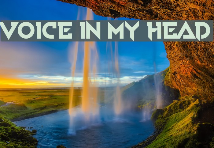 Voice In My Head Font examples