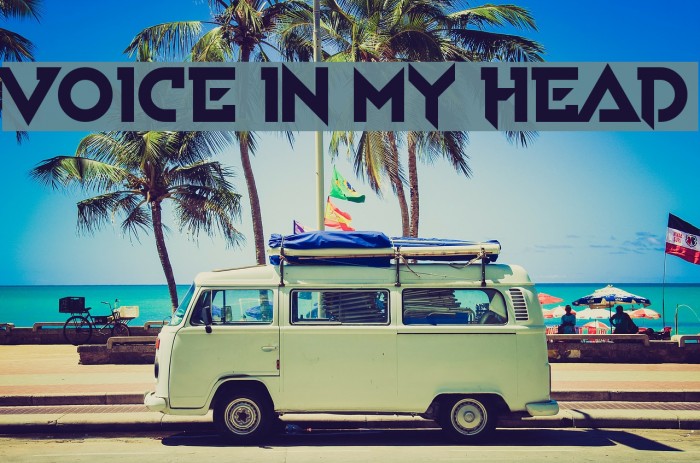Voice In My Head Font examples