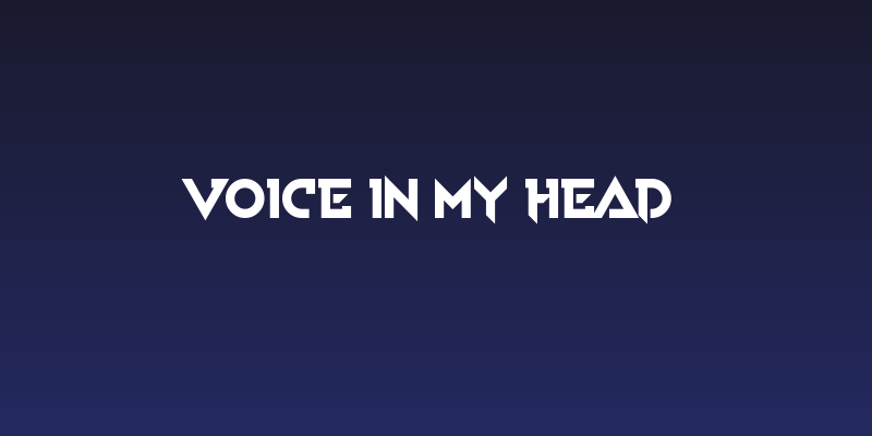 Voice In My Head Social Header