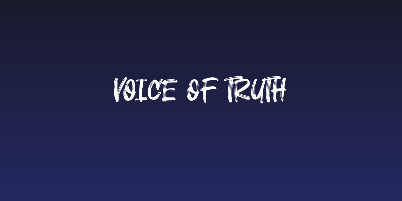 Voice of Truth Social Header