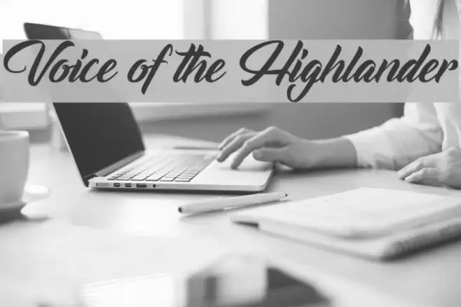 Voice of the Highlander Font examples