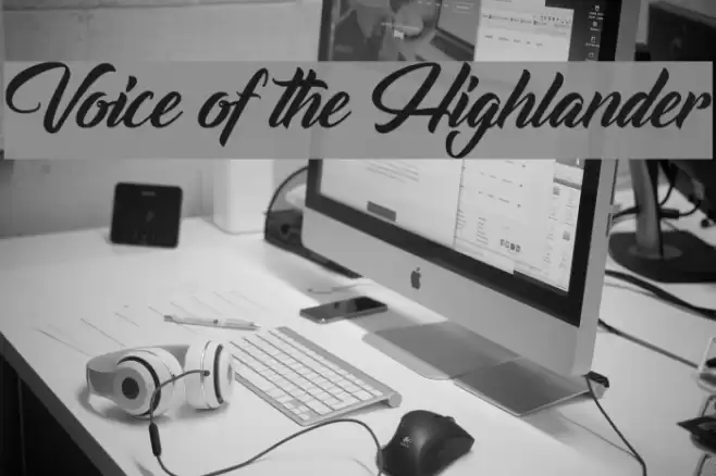 Voice of the Highlander Font examples