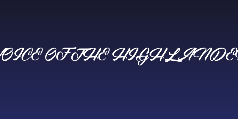 Voice of the Highlander Social Header