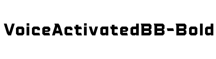 VoiceActivatedBB-Bold  Frei Schriftart Herunterladen