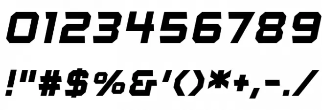 VoiceActivatedBB-BoldItalic Font OTHER CHARS