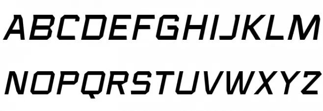 VoiceActivatedBB-Italic Font Litere mari