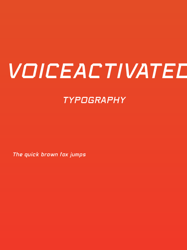 VoiceActivatedBB-Italic Poster