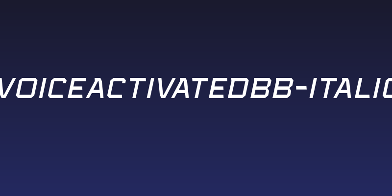 VoiceActivatedBB-Italic Social Header