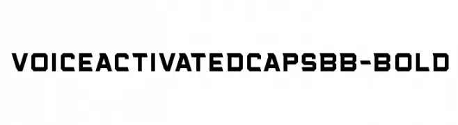 VoiceActivatedCapsBB-Bold  フリーフォントのダウンロード