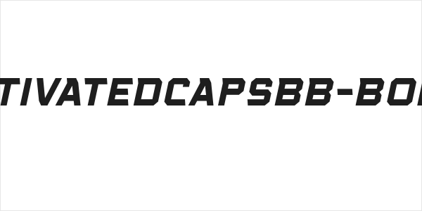 VoiceActivatedCapsBB-BoldItalic Logo