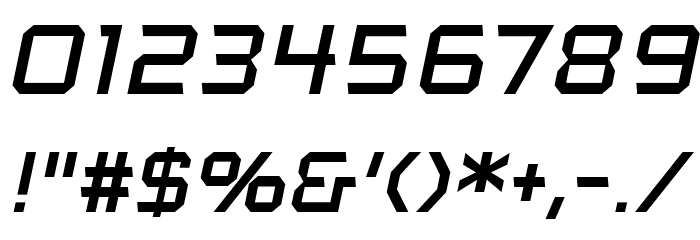 VoiceActivatedCapsBB-Italic Font OTHER CHARS