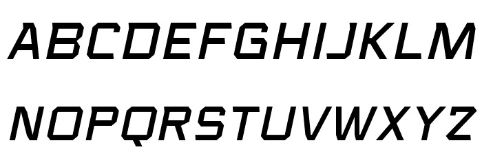 VoiceActivatedCapsBB-Italic Font LOWERCASE