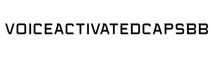 VoiceActivatedCapsBB  Frei Schriftart Herunterladen