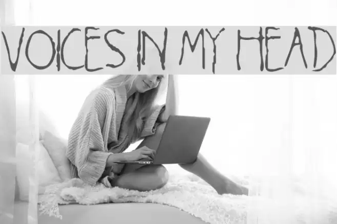 Voices in my Head Font examples