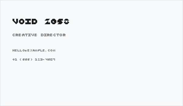 Void 2058 Business Card