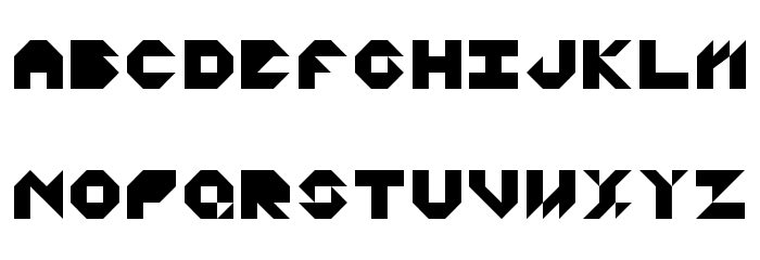 Void 2058 Font LOWERCASE
