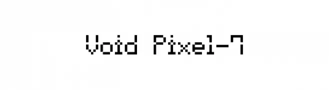 Void Pixel-7  Descarca Fonturi Gratis