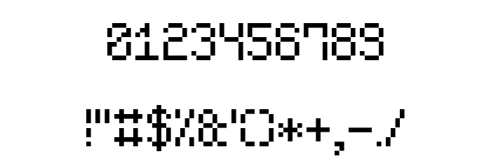 Void Pixel-7 Font OTHER CHARS