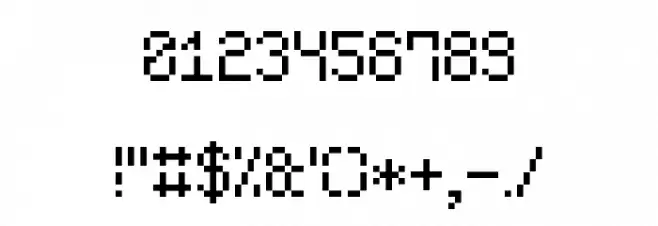 Void Pixel-7 Fonte OUTROS PERSONAGENS