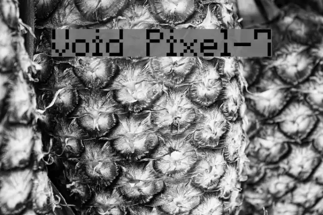 Void Pixel-7 Fonte examples
